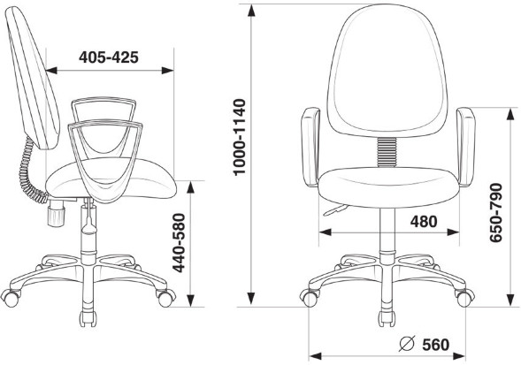 Кресло Бюрократ CH-1300N