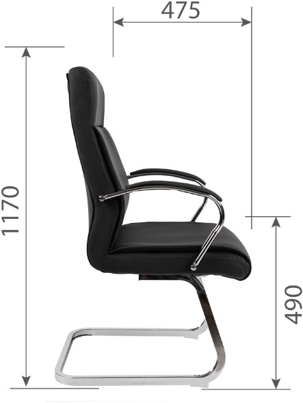 Кресло для посетителей  CHAIRMAN CH 853V