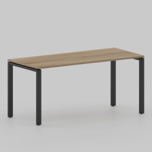 Стол Лофт 1600х700 на П-образных опорах, черный