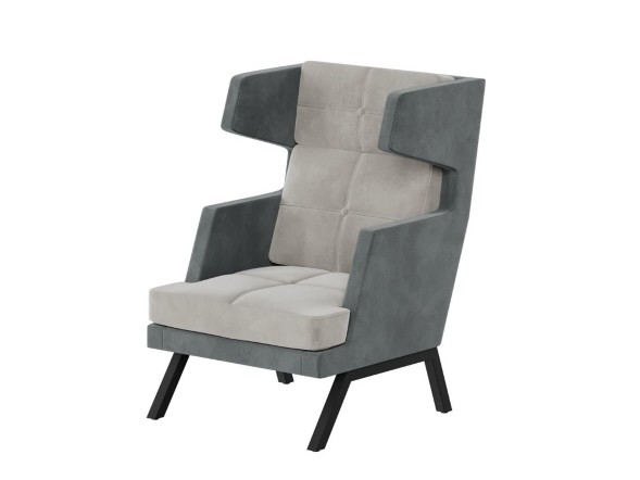 Aldo Кресло высокое с декором из пуговиц ALDB-01 790*960*1180