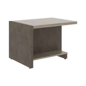 Стол журнальный СФ-531601 Дрифтвуд /Бетон чикаго темно-серый 600х800х550 WOOD&STONE