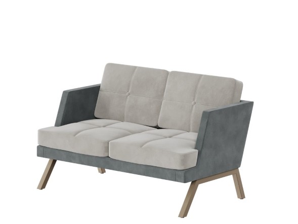 Aldo Диван двухместный с декором из пуговиц ALDB-02L 1430*875*890