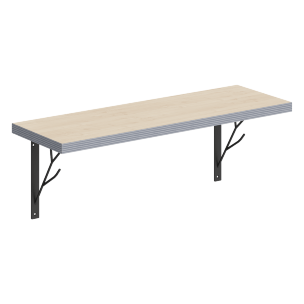 Полка с полкодержателями SH2-TREE 630х210х222 COFFEE