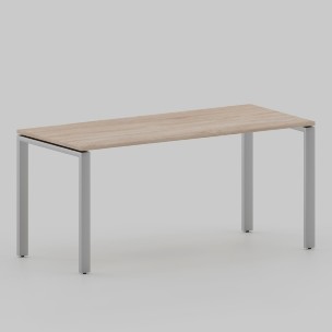 Стол Лофт 1600х700 на П-образных опорах, серый