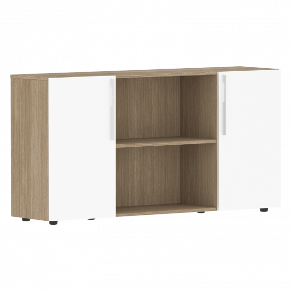 Шкаф с двумя дверями и открытой полкой СП-064-25-22 1600х450х800 KANON