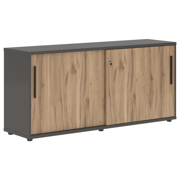 Шкаф низкий с дверьми купе ELC 1643 1606х430х750 EDIS