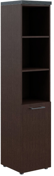 Шкаф колонка с глухой малой дверью и топом THC 42.5(R) Венге Магия 430х452х1968