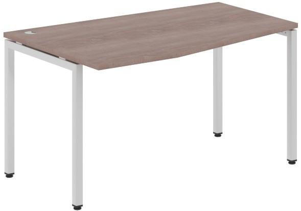 Стол эргономичный XSCT 149(L) Дуб Сонома/Алюминий 1400х900х750 XTEN-S