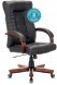 Кресло руководителя Бюрократ KB-10 WALNUT кожа