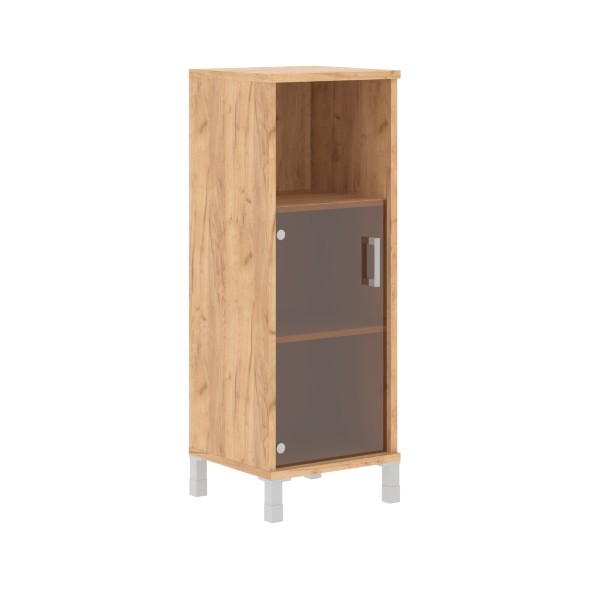 Шкаф-колонка средняя с малой стеклянной дверью B 421.5 475х450х1286 BORN