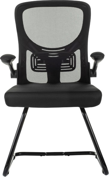 Кресло Бюрократ MC-109 черный TW-01 TW-11 сетка/ткань полозья металл черный