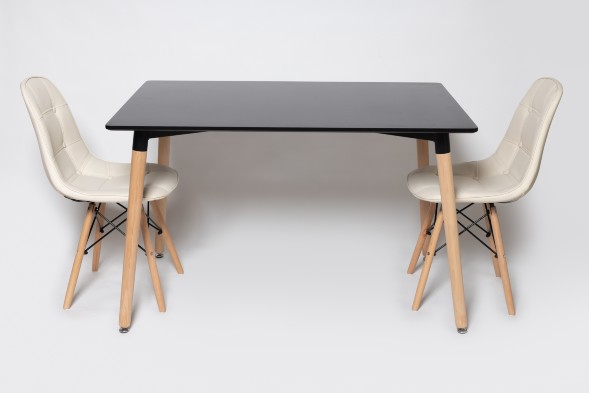 Стол Oslo Rectangle BK, 120х80 см