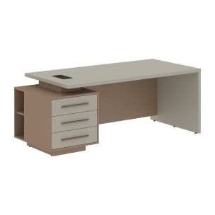 Стол руководителя с тумбой VCT 2090(L) 2000х900х750 VELION