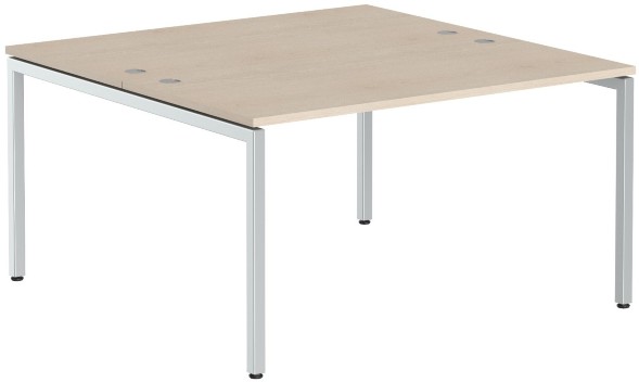 Стол 2-х местный XWST 1414 Бук Тиара/Алюминий 1400х1400х750