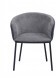 Стул Duke светло-серый/серый с черными ножками