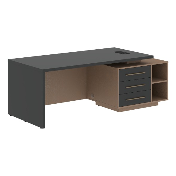 Стол руководителя с тумбой VCT 2190(R) 2100х900х750 VELION