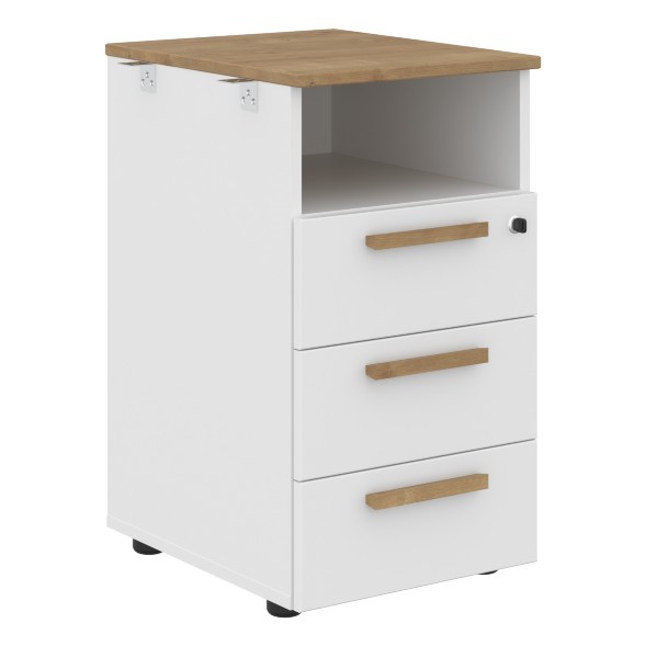 Тумба приставная FLC-3D.1 Белый премиум 408х504х733 FORTA