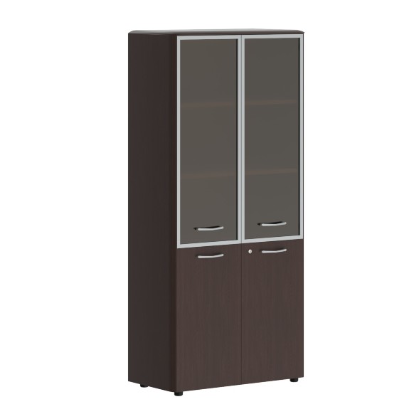 Шкаф комбинированный с замком в дверях малых и обвязкой DHC 85.7(Z) 892х450х1950 DIONI